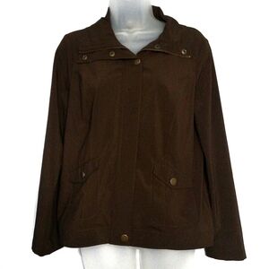 Laura Ashley Light Weight‎ Brown Jacket Size PS